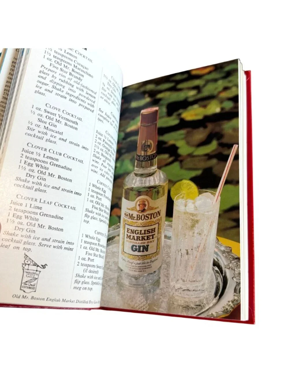 Mr Boston Deluxe Official Bartenders Guide Sixty First Edition Red Hardcover